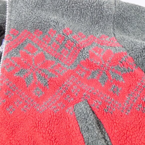 Free Tech Men Size S Gray and Red Lined Jacket Pockets Collar Long Sleeves - Picture 6 of 6